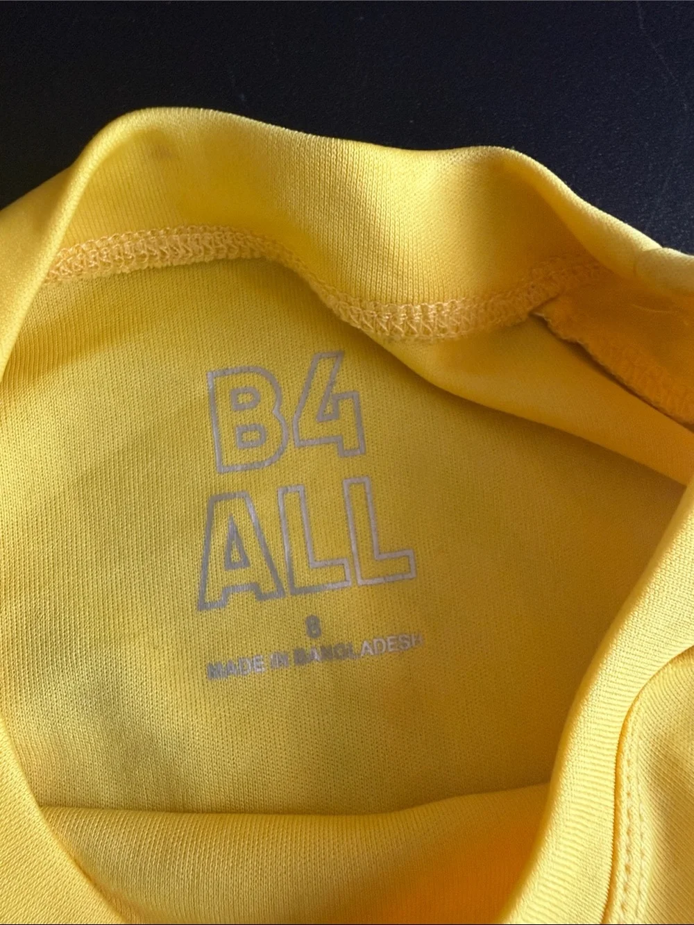 Yellow Rash Guard with Blue Surf Graphic & Sunrise Ombre Board Shorts